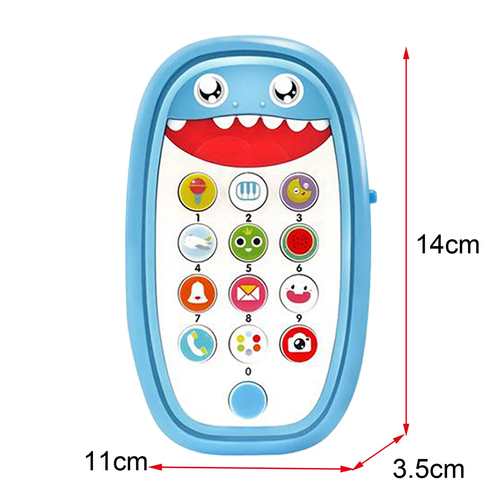 3x Infants Shark Music Phone Toys Lights Music Play  Learn 6+ Months