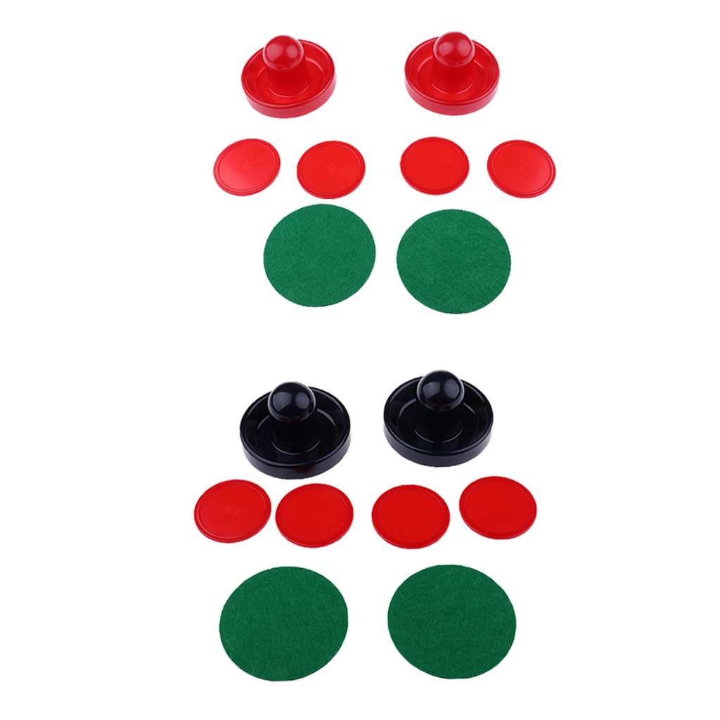 Air Hockey Accessories 2pcs Air Hockey Felt Pushers Strikers Goalies Plus 4pcs Pucks Adult Table games entertaining toys