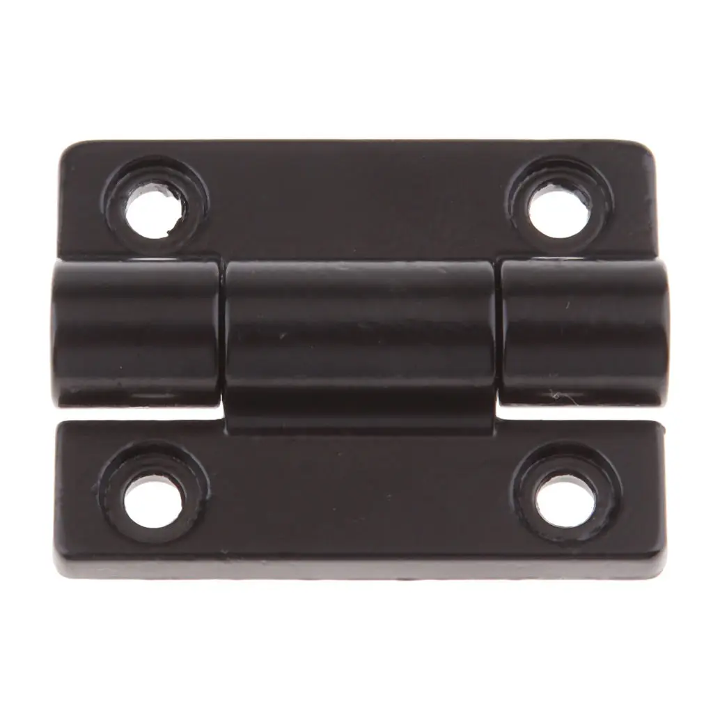 45 X 34mm 4 Countersunk Holes Adjustable Torque Position Control Hinge Black