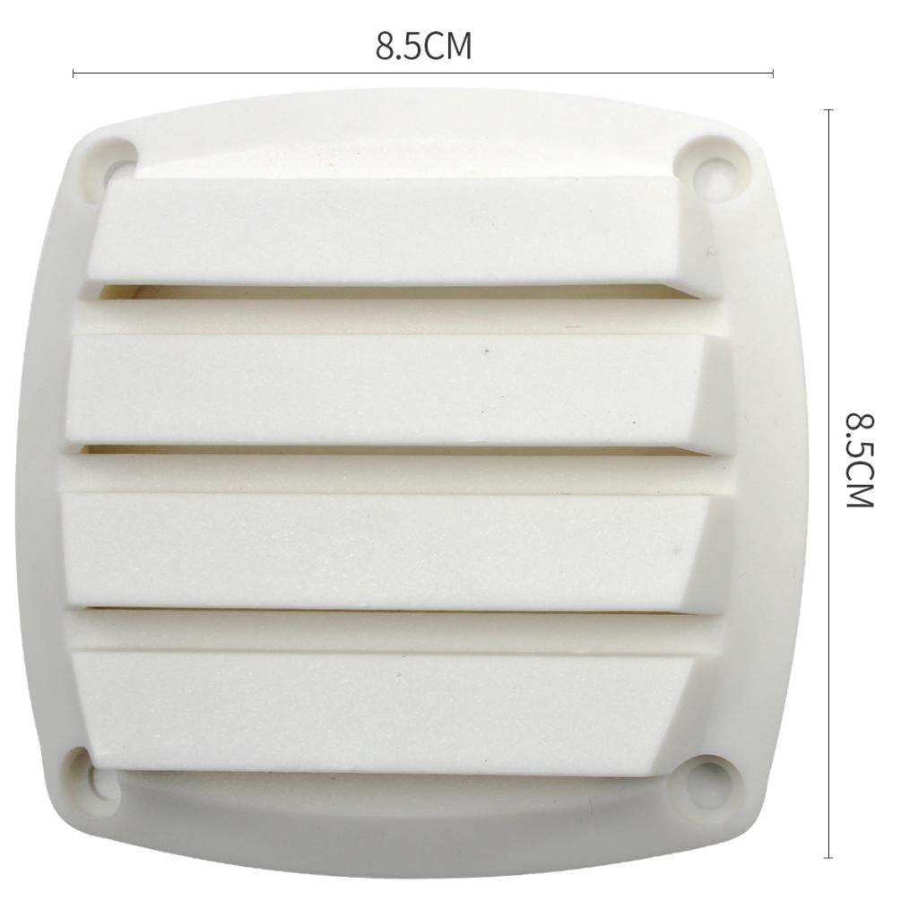 Marine Louvered Vents Round Hose Hull Air Vent Boat Plastic White
