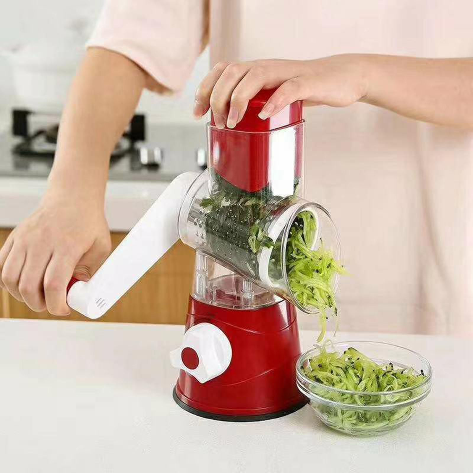 Rotary Grater Manual Vegetable Cutter Fast Hand Crank Fruit Shredder Potato Cheese Cucumber Kitchen Gadgets