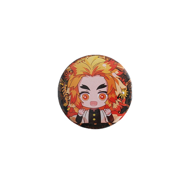 Anime Second element Q Version Badge Bar Butterfly Endure Tanjirou Fugang Yi Yong Shan Yi Yan Column Pendant Anime Peripheral