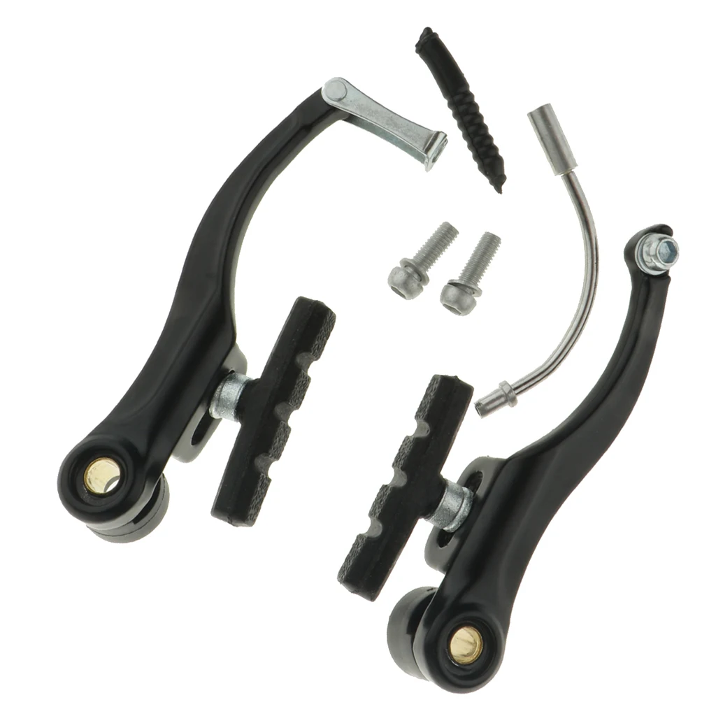Folding Bicycle V Brakes Front Rear Pair Set Included Adjusting Bolt V-brake