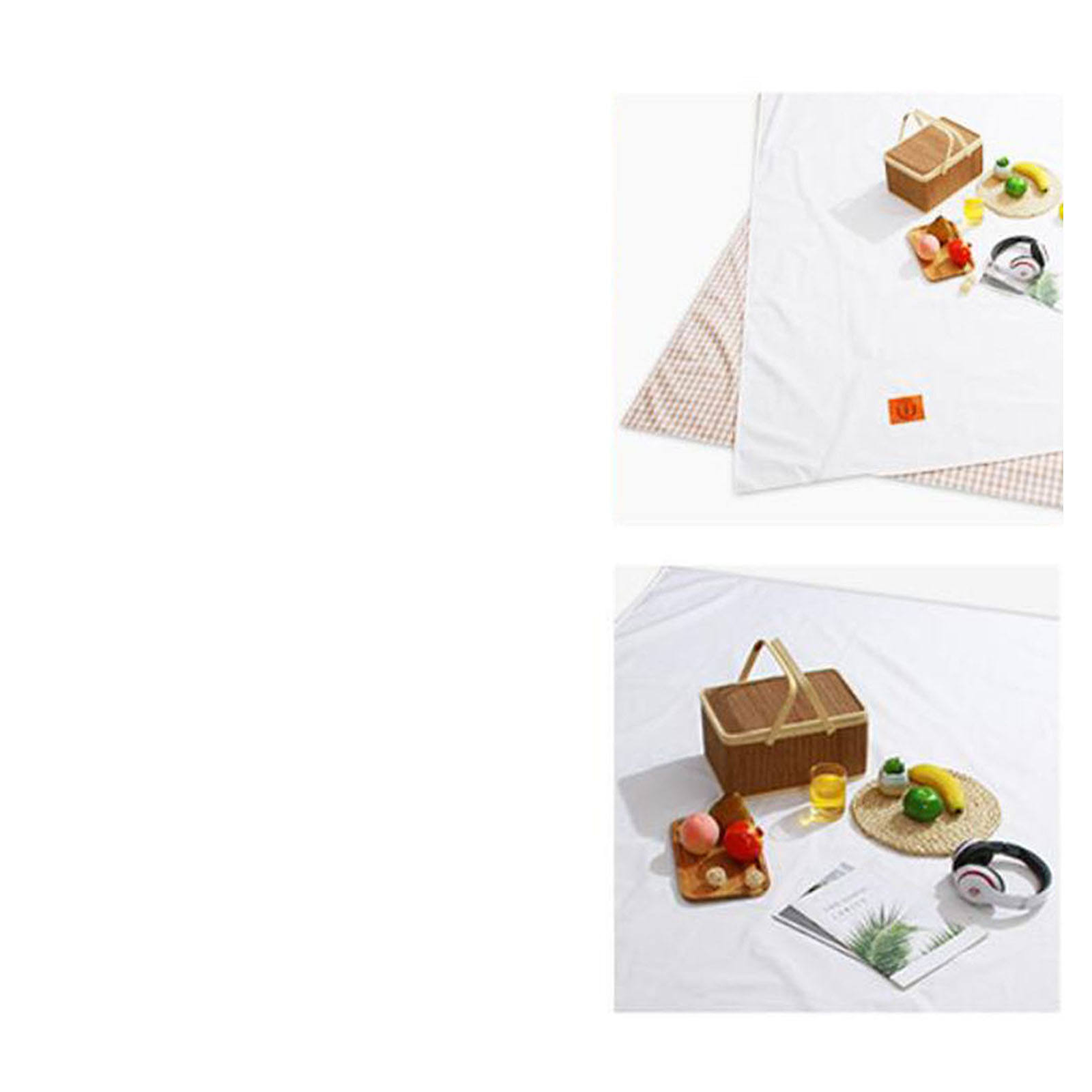 Picnic Blanket Portable Canvas Picnic Mat Ultralight Outdoor Camping Blanket Hiking Beach Blanket Mat Travel Mat