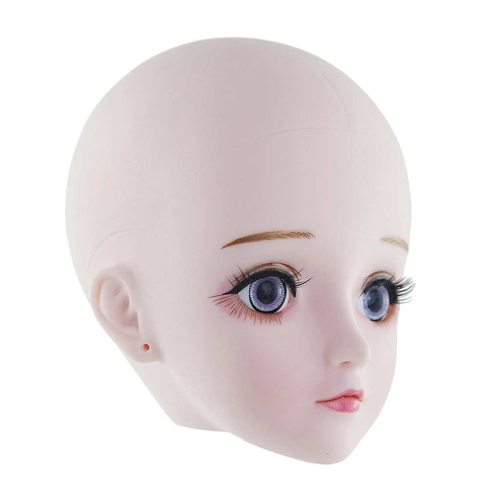 60cm 1/3  Doll Girls Head Mold Sculpt Model with Charming 4D Eyes Gift