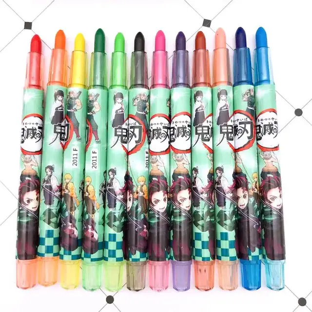 Demon Slayer Kimetsu No Yaiba Oil Color Pencil, Desenho Lápis de cor, Lápis  de madeira, Artigos de papelaria infantil, 36 - AliExpress