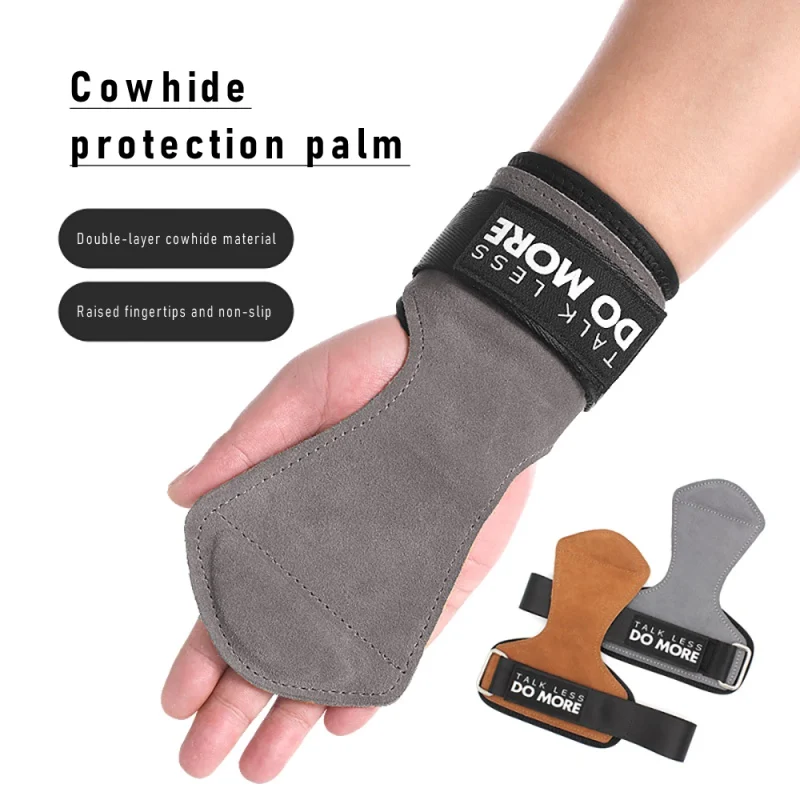 Details about   Leather Palm Support WeightLifting Wrist Support Gym & Fitness Gloves-UZl 