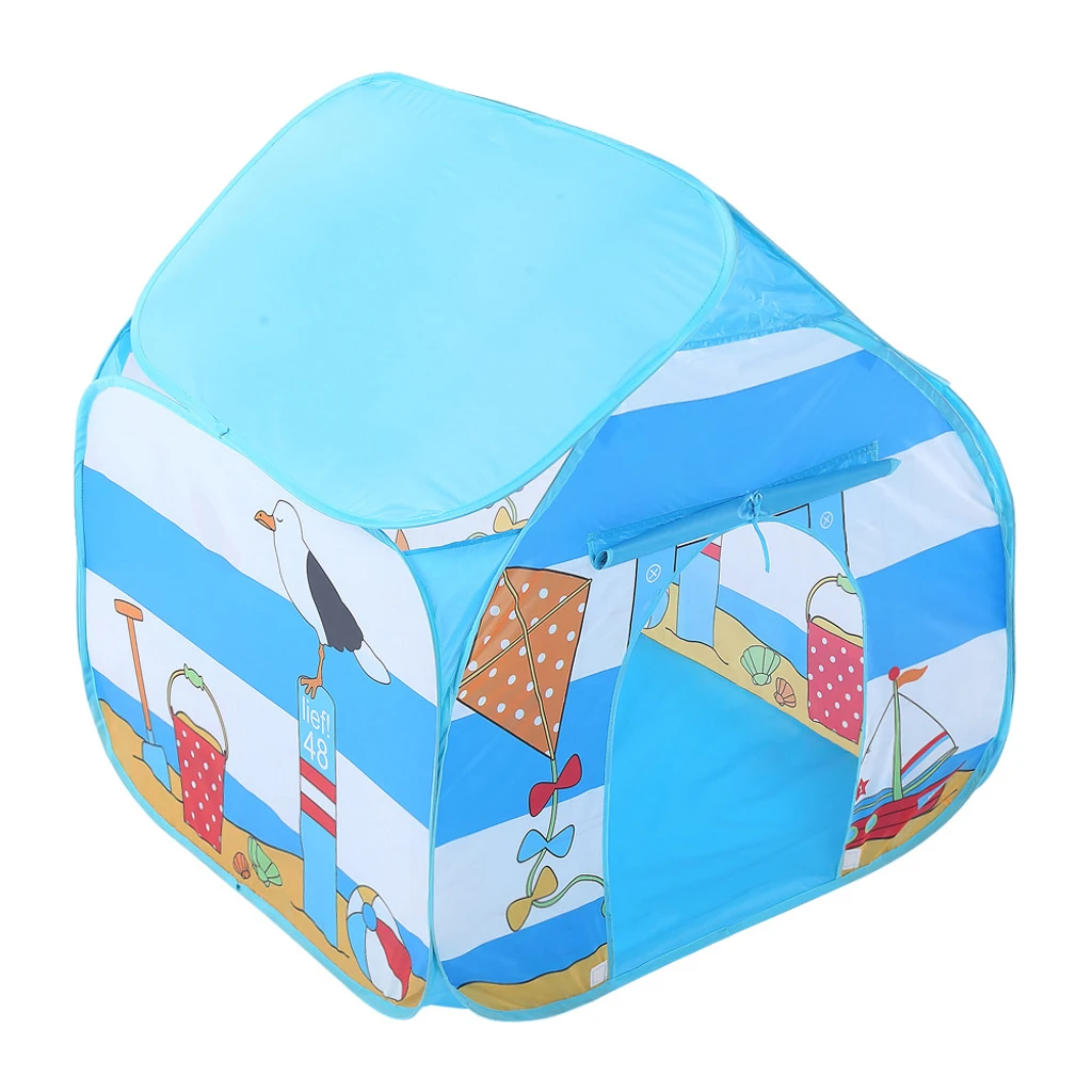 Blue Sea Themed Play House  Up Play Tent for Kids Indoor Outdoor Play 