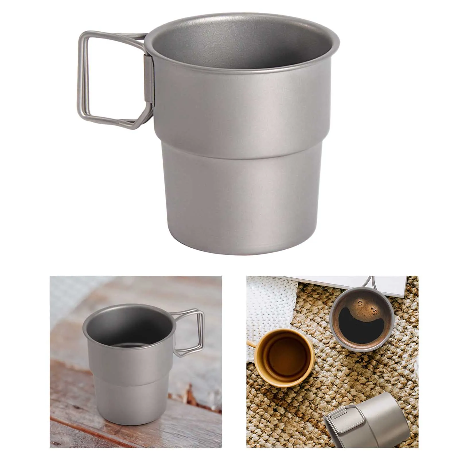 Modern Stackable Cup Tea Cup for Coffee Drink Tea Juice Espresso Cup Drinking Cup for Travel Outdoor Camping Home Hiking