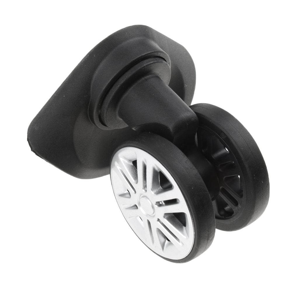 2 x Suitcase Luggage Trolley Dual Roller Mute Wheels Replacement Casters A19