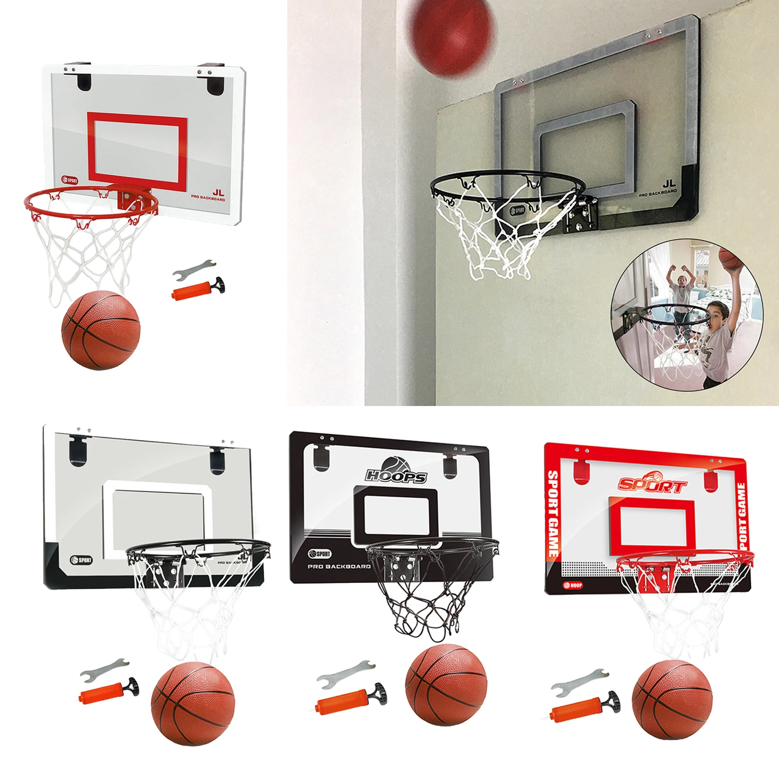 Mini Basketball Hoop Accessories Toys Home Fans Sports Activities Toy Gift