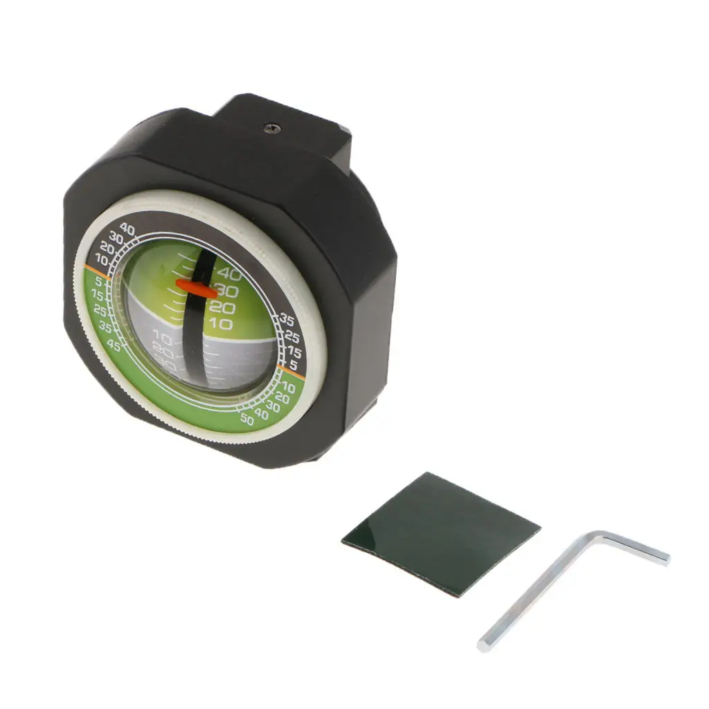 Car Level Meter Declinometer Gradient Inclinometer Angle Built-in LED