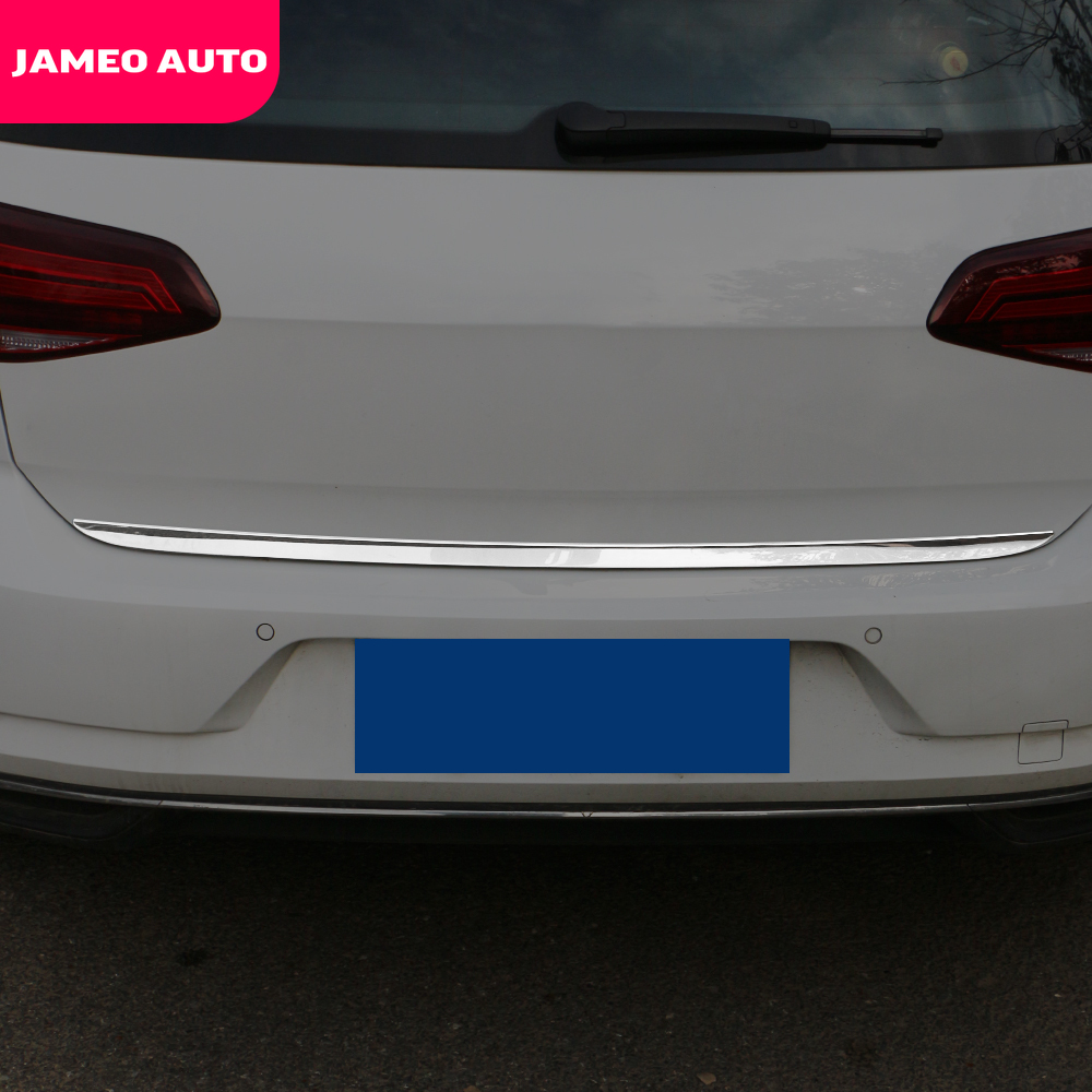 Декоративная накладка на багажник автомобиля для Volkswagen VW Golf 7 7,5  MK7 MK7 2013-2019, наклейка на задний бампер из нержавеющей стали