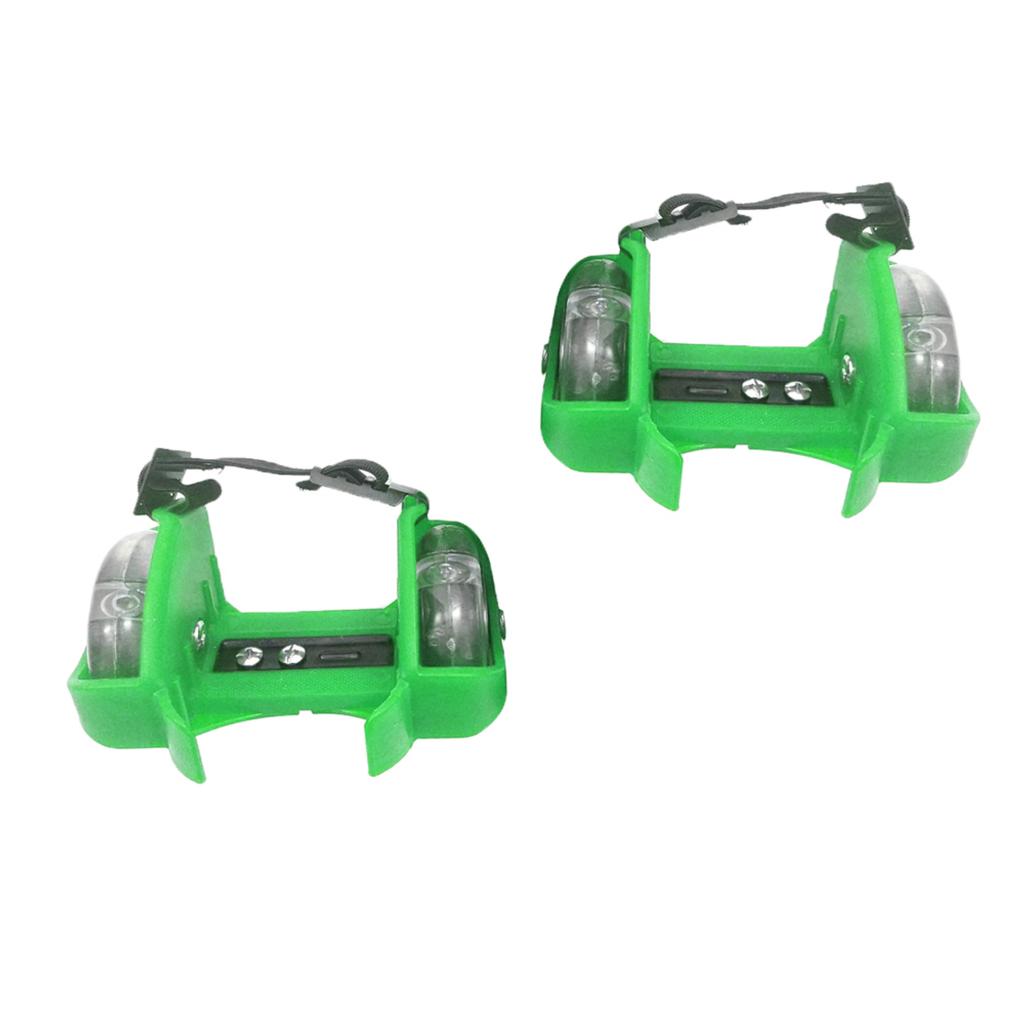 Heel Wheel Roller Skates Skate Pull-on Shoe Trainer Rollerskate Wheels