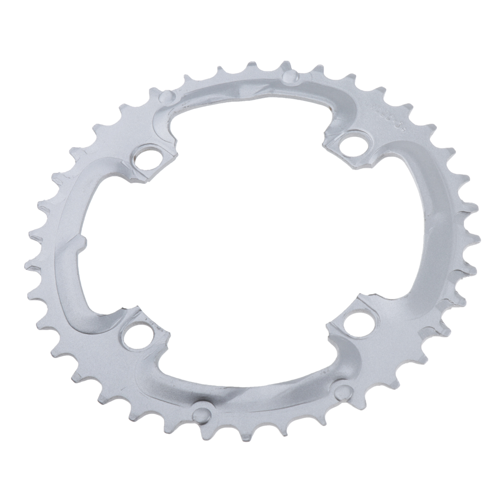 Cycling 38T Chainring Narrow Wide Chain  With 4 Bolts For BMX Bike 104mm Silver