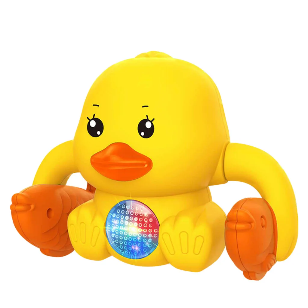 Baby Electric Voice Control Flipping Dancing Rolling Duck Pet Interactive Toy Light Funny with Music for Boys Girls