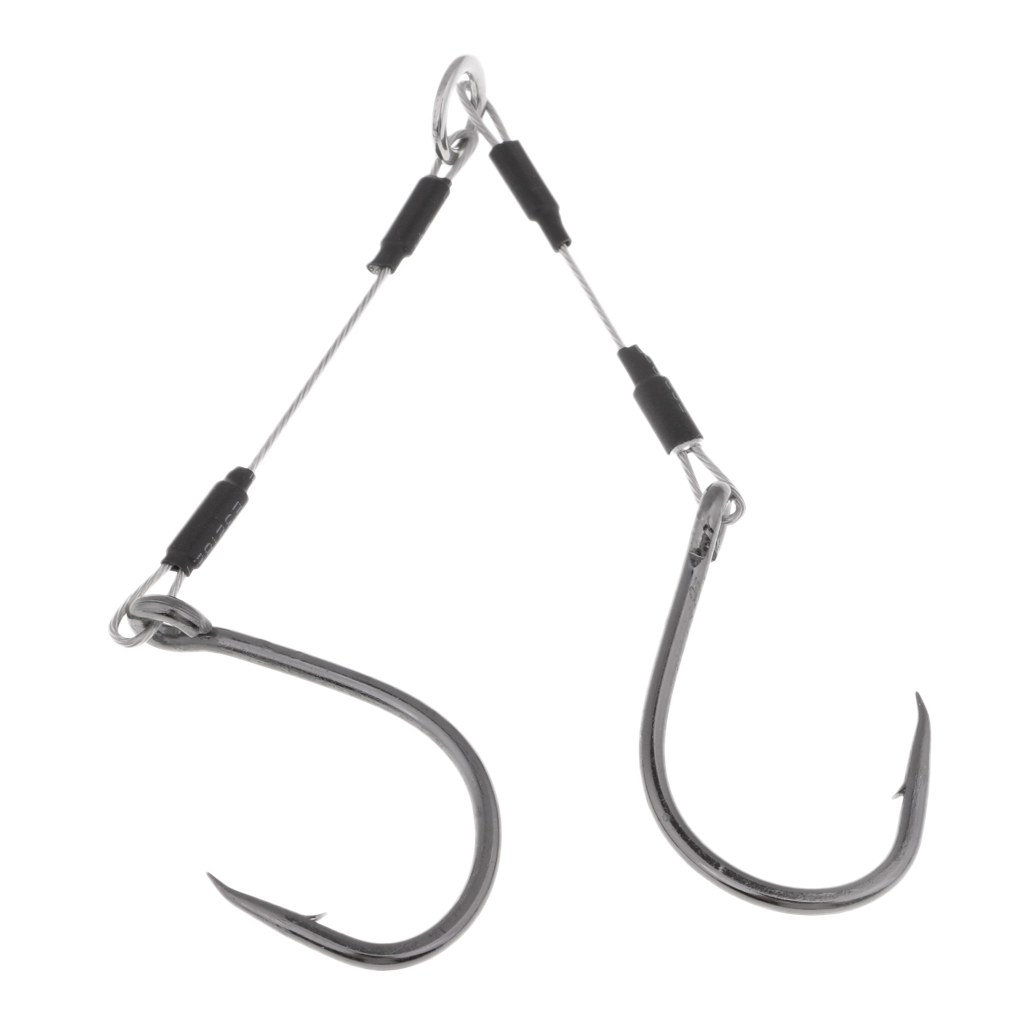 Double Fishing Hooks High Carbon Steel Fishing Assist Hook for Fish Attract