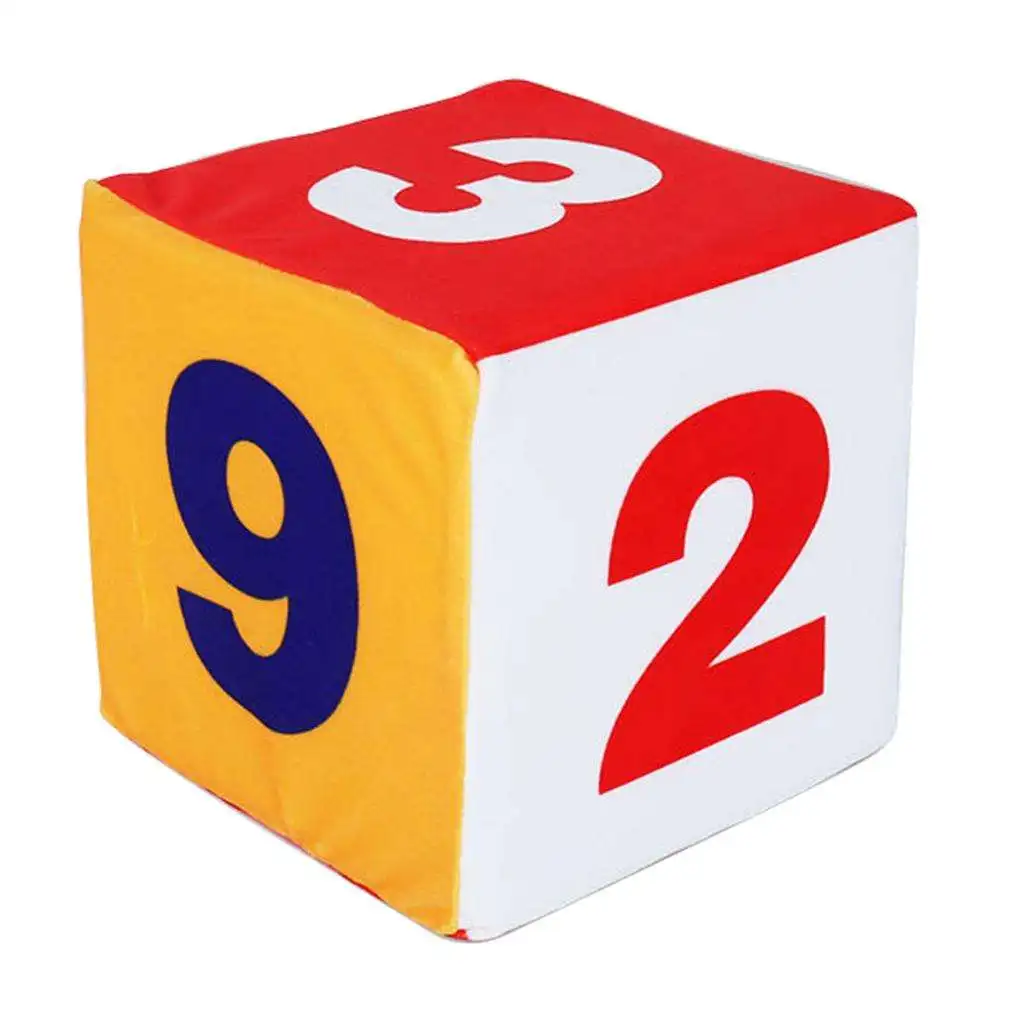 Giant Foam Dices Assorted Colors - 1Pcs Traditional Style Square Dices for Math Teaching - Toy, Game for Kids Children