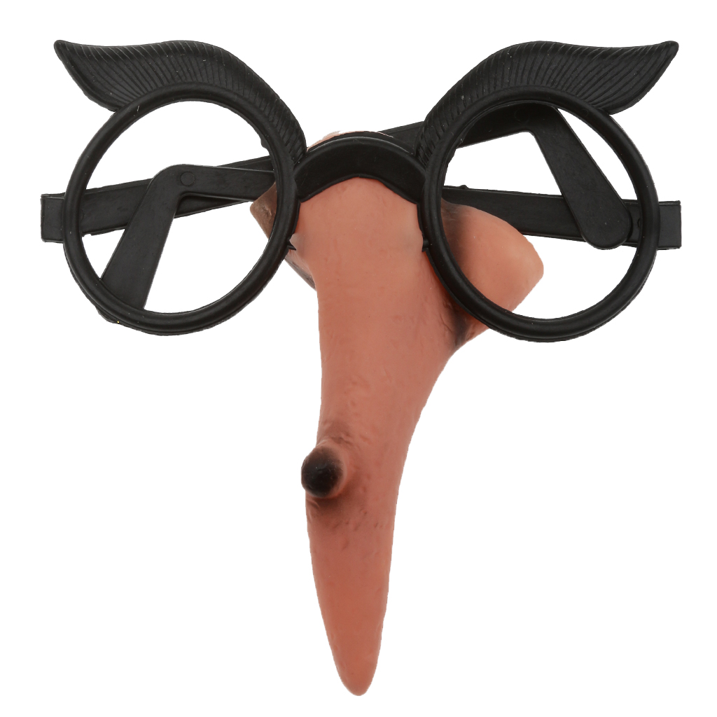 Halloween Adult Witch Nose Glasses Farme Fancy Dress Trick Hens Party Props Decor Kids Adults Toys