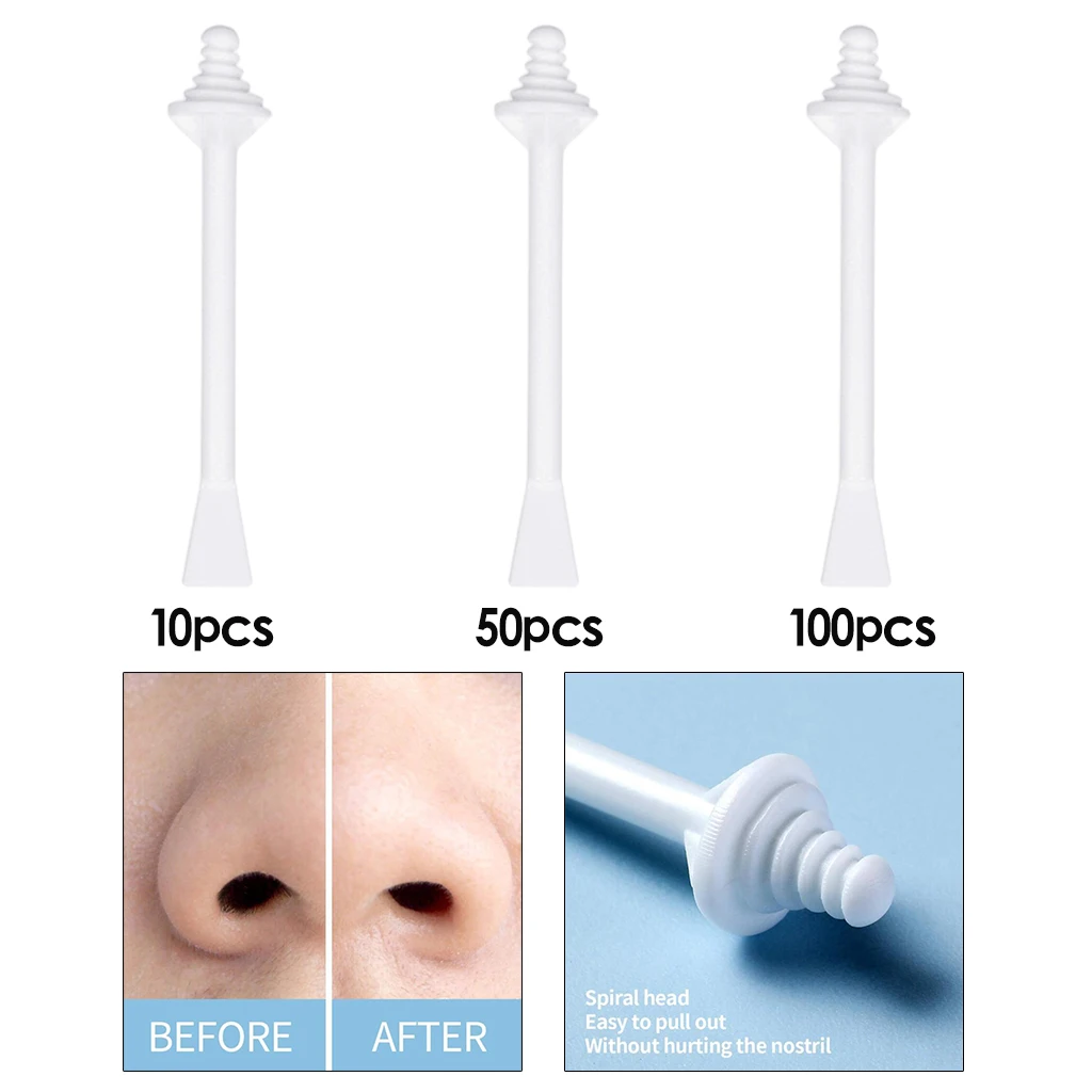 Nose Hair Removal Sticks Nose Wax Applicator for Nostril Nasal Cleaning Ear Hairs Eyebrow Facial Hair Removal