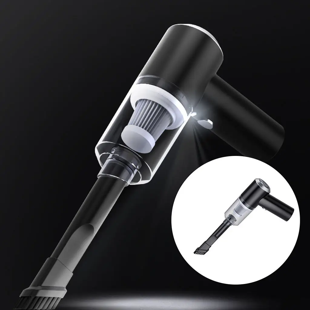 Portable Hand Held Cordless 120W Car Vacuum Cleaner High Power With LED Light Wet Dry Vacuum Cleaning for Home/Car/Pet Hair