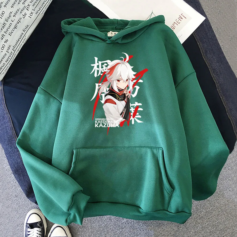 Kaedehara Kazuha Anime Hoodies Unisex Autumn Winter Fashion Tops Oversize Genshin Impact Sweatshirt Harajuku Japanese Streetwear dream hoodie