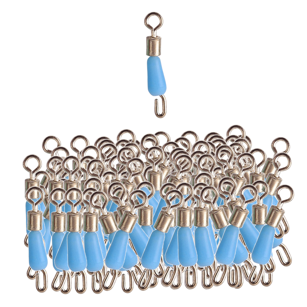 Metal Fishing Swivels Quick Change Fishing Line Connectors With Solid Rings