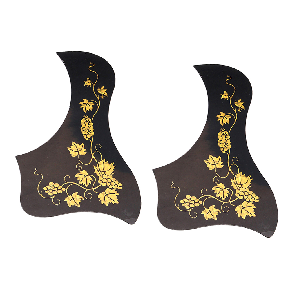 2x Popular Acoustic Guitar Pickguard Wooden Pickguard Anti Scratch Plate