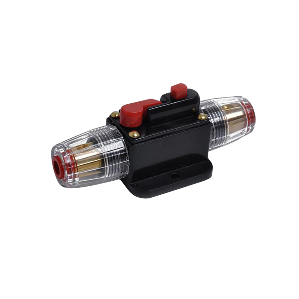 DC 12-48V Inline Circuit Breaker 40A Manual Reset Switch Car Audio Fuse