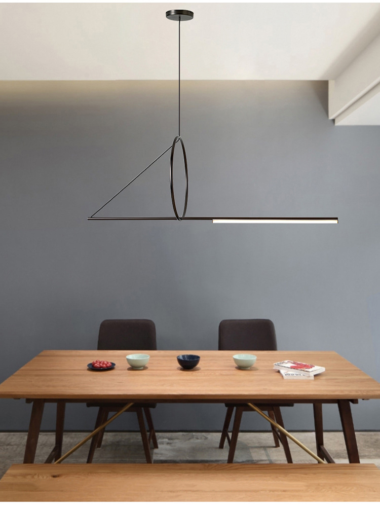 Lustre minimalista para mesa de jantar