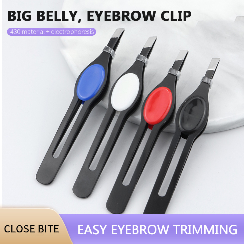 Best of 1PC Eyebrow Tweezer 5 Colors Hair Beauty Fine Hairs Puller Stainless Steel Slanted Eye Brow Clips Removal Makeup Tools Reviews & Tips