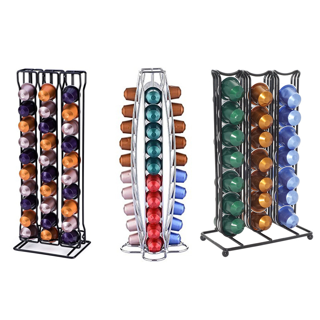 Nespresso Coffee Capsules Pod Holder Kitchen Storage Rack Dispenser Organizer in Home Office Supplies