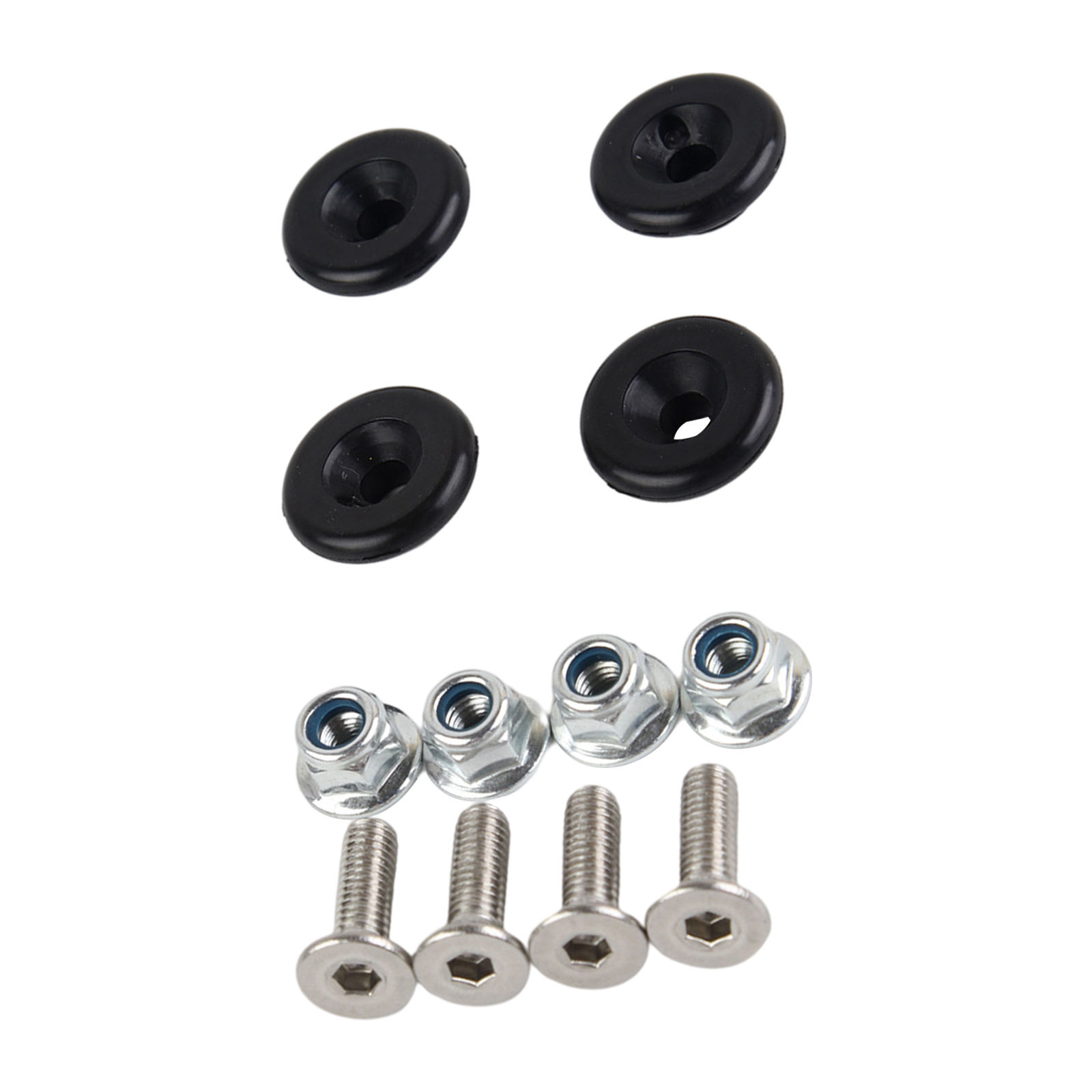 12 Pieces Motorcycle Luggage Bushing Pad Universal 4 Set Top T-Shaped Trunk Bracket Mat Fits for Storage Box Tail Toolbox Case