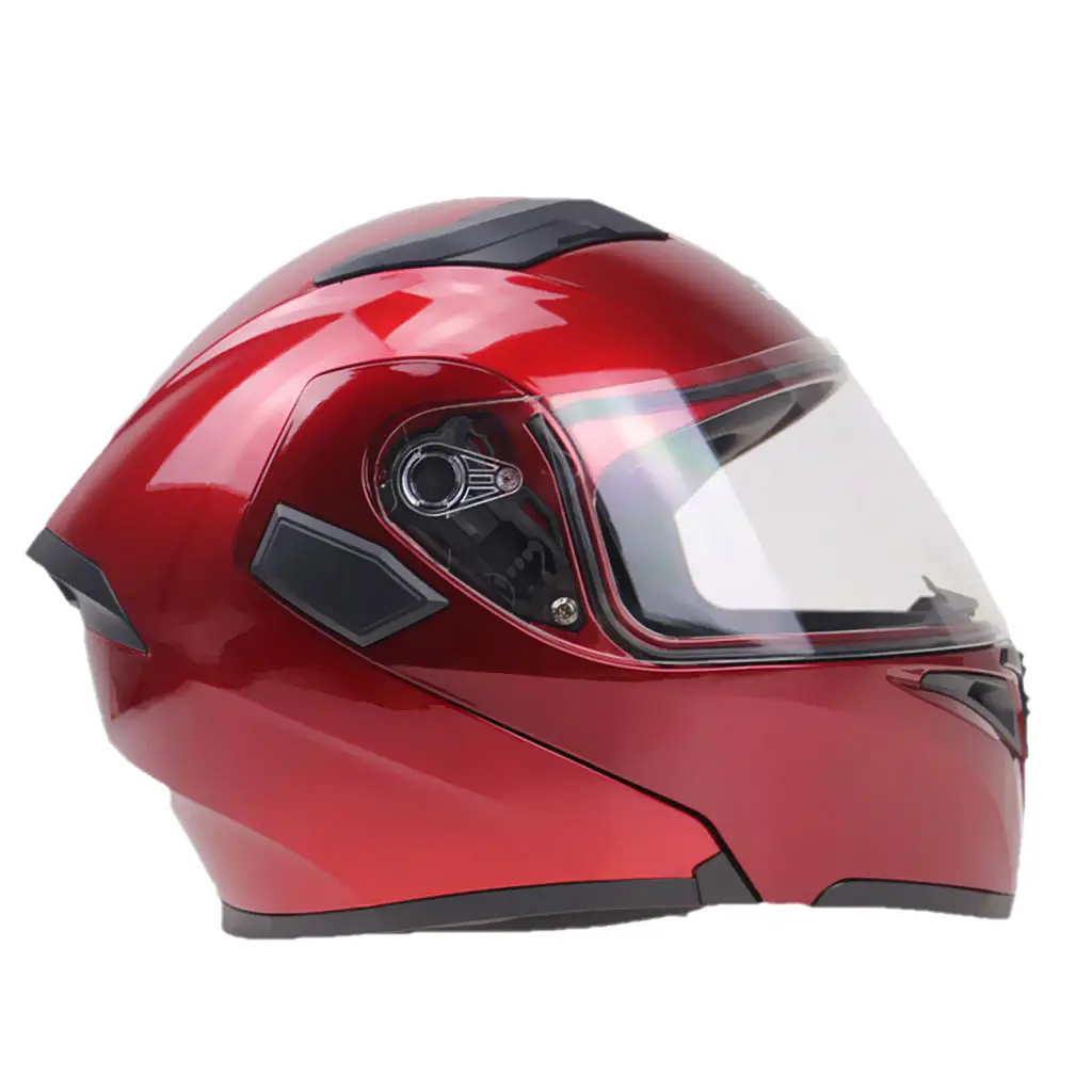 8 Colors Full Open Face Modular Flip Up Dual Visor Motorcycle Street Helmet 