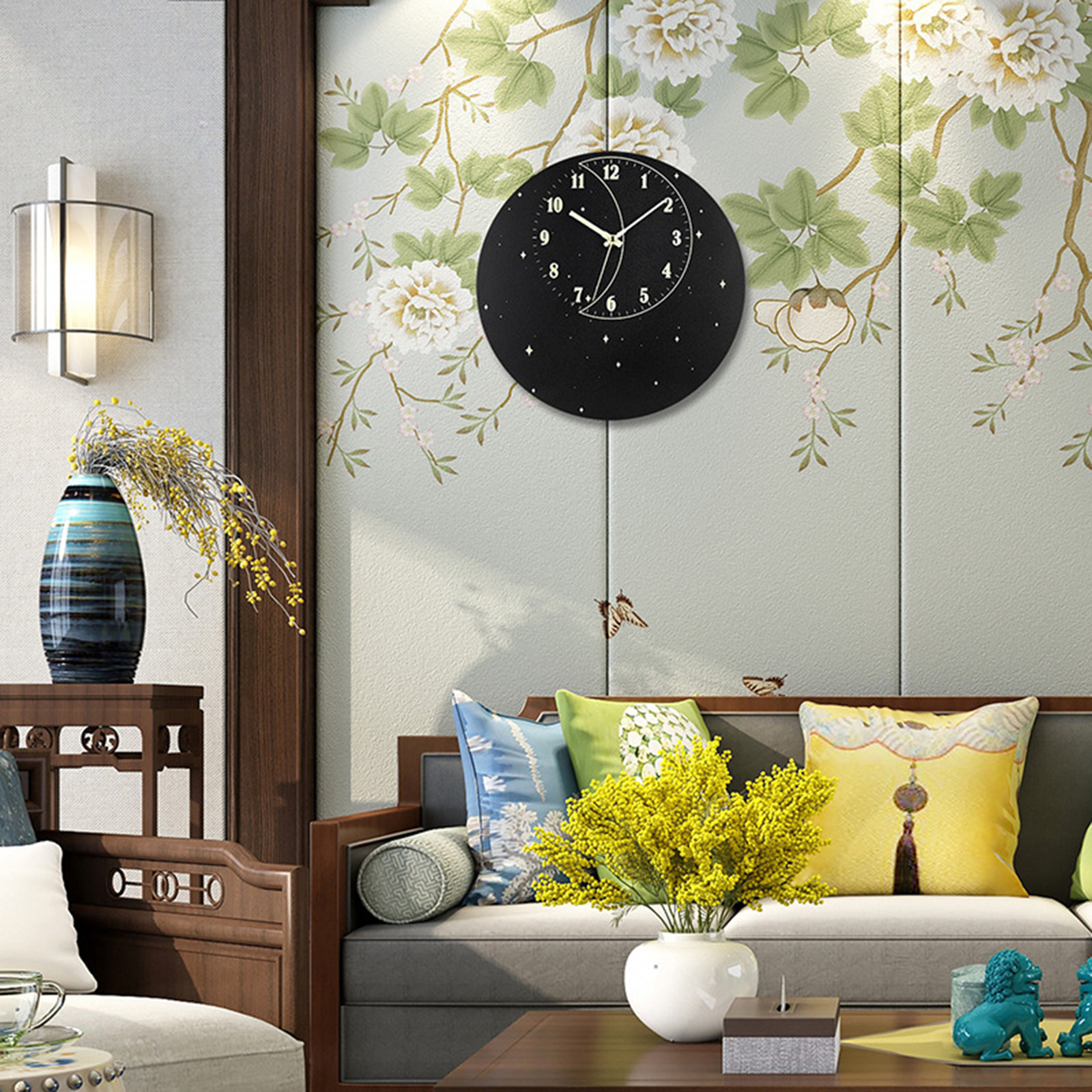 Modern Silent Luminous Wall Clock Excellent Decorative Bathroom Office