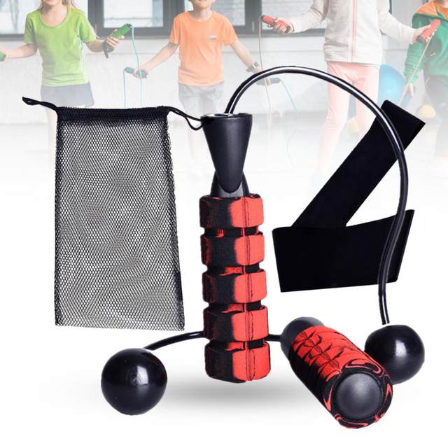 Corde à Sauter Connectée Sans Fil - Compteur Calories, Poids Ajustables - Pour Fitness, Boxe, Brûlage Graisse à La Maison