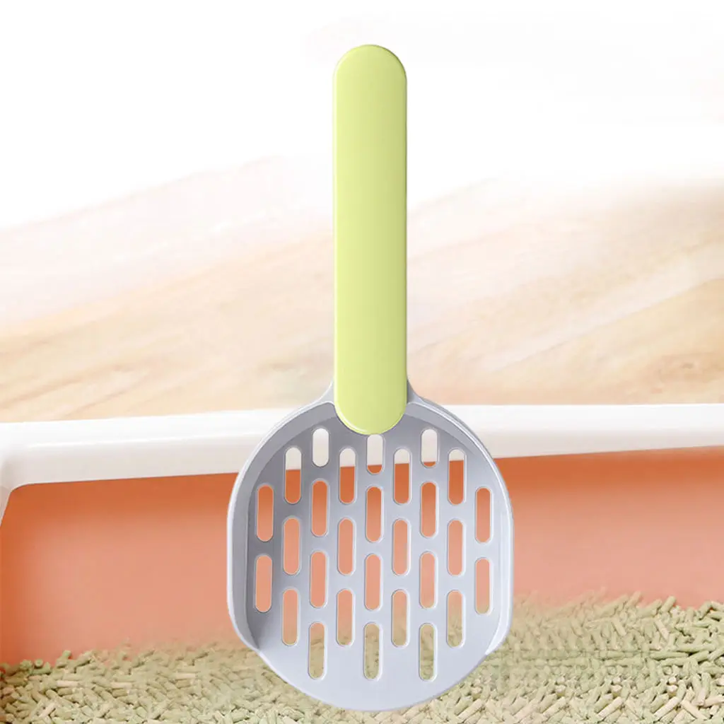 Cat Litter Scooper ABS Material Hidden Hook Sifter Pet Sift Shovel for Litter Boxes Deep Corners