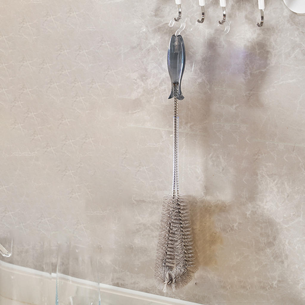 Wine Decanter Cleaning Brush,Flexible Bottle Scourer,Multi-Function Household Cleaning Tools for Goblets/Champagne Flutes/Cups