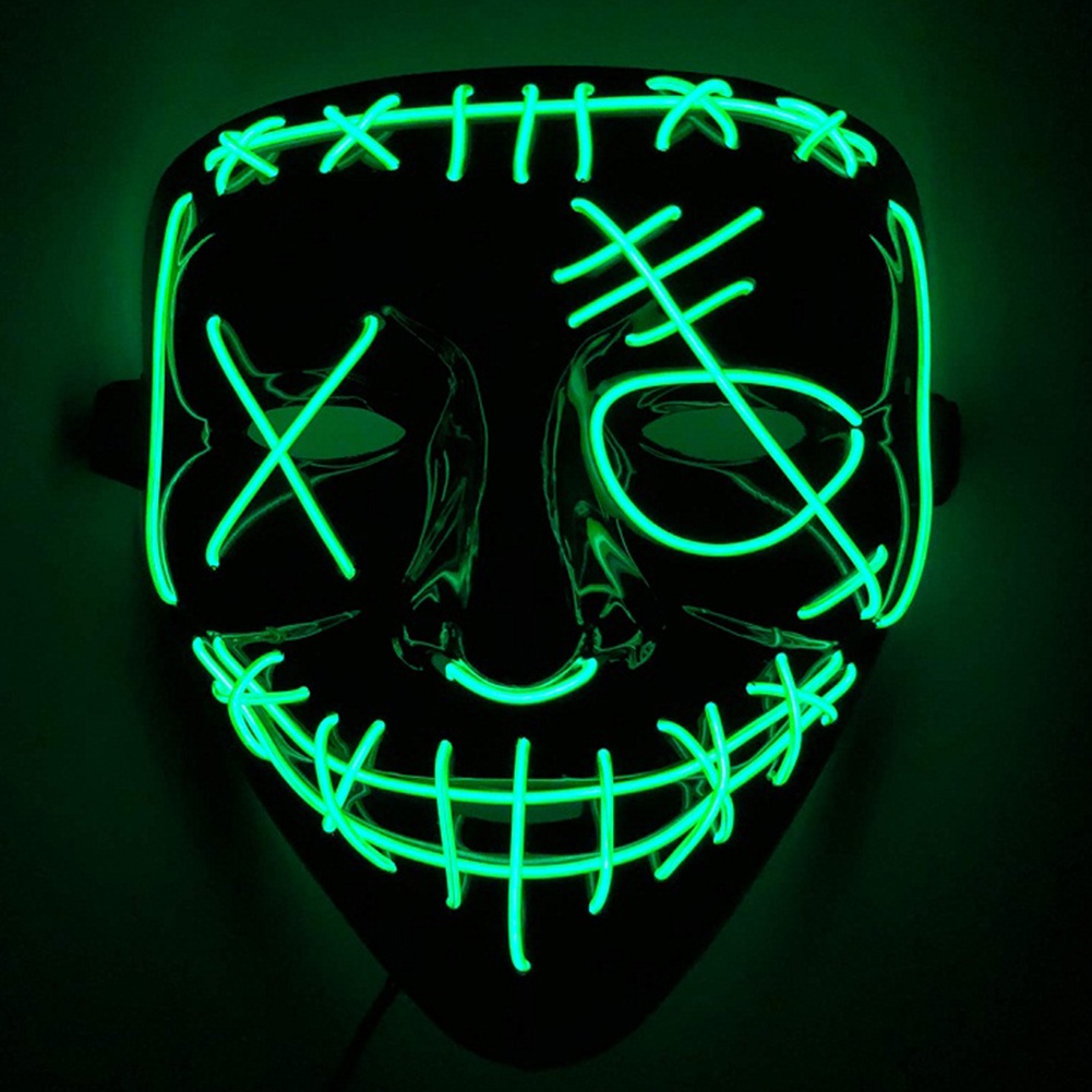 Generic Halloween Neon Mask Led Mask Masque Masquerade Party Masks ...