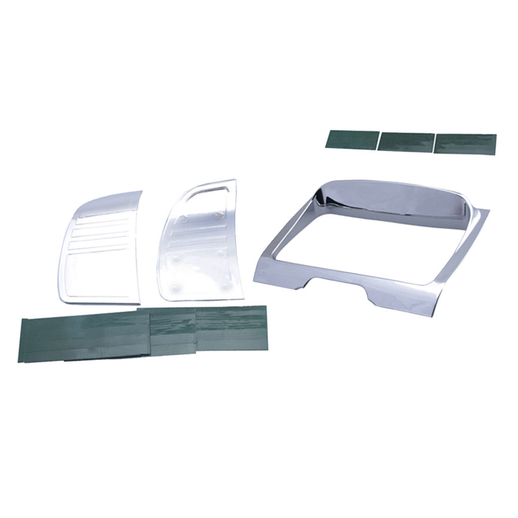 Chrome Tri Line Stereo Trim Cover Set For  Touring FLHT  14-18