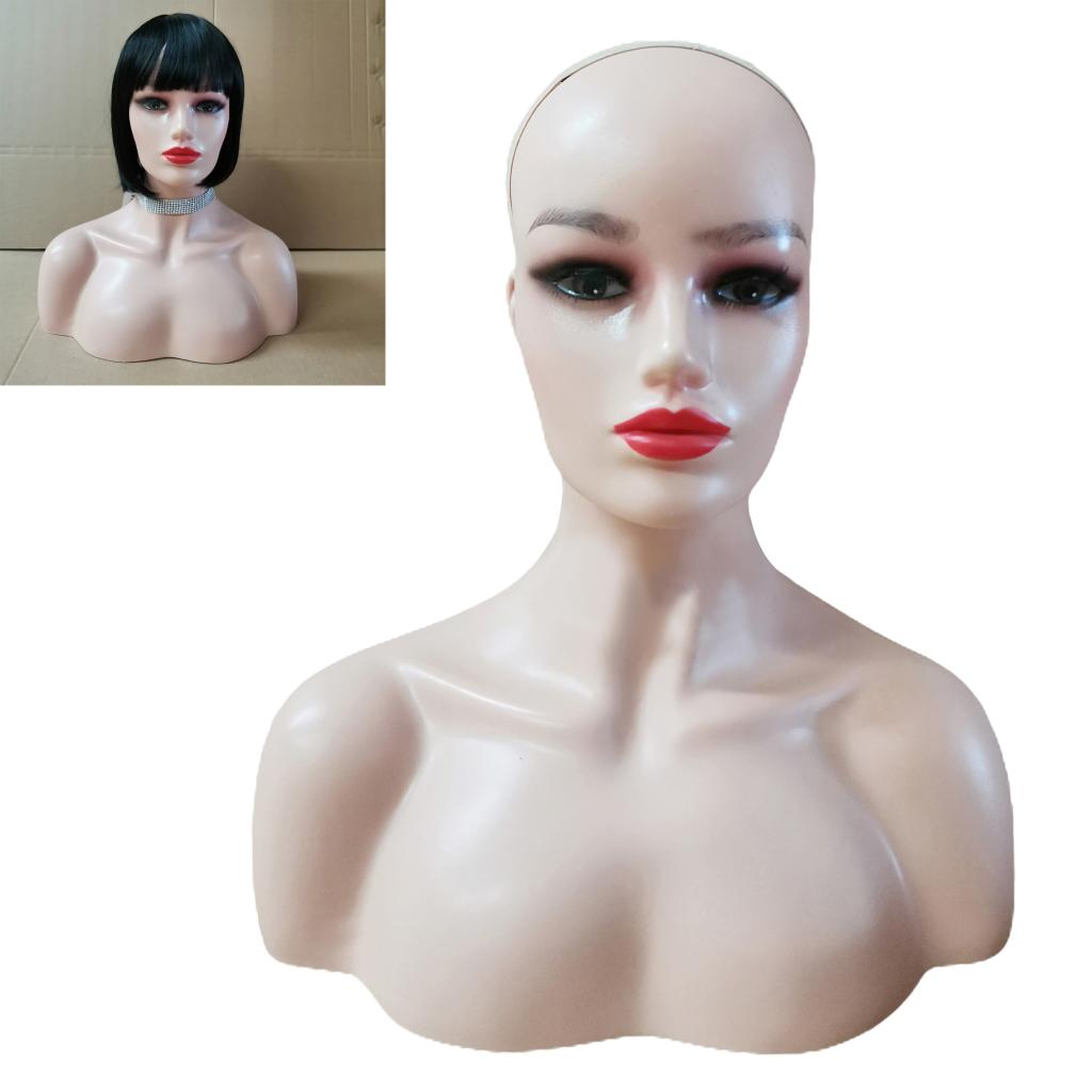 Mannequin Head Model Realistic Mannequin Wig Heads for Hat Wigs Sunglasses Jewerly Displaying