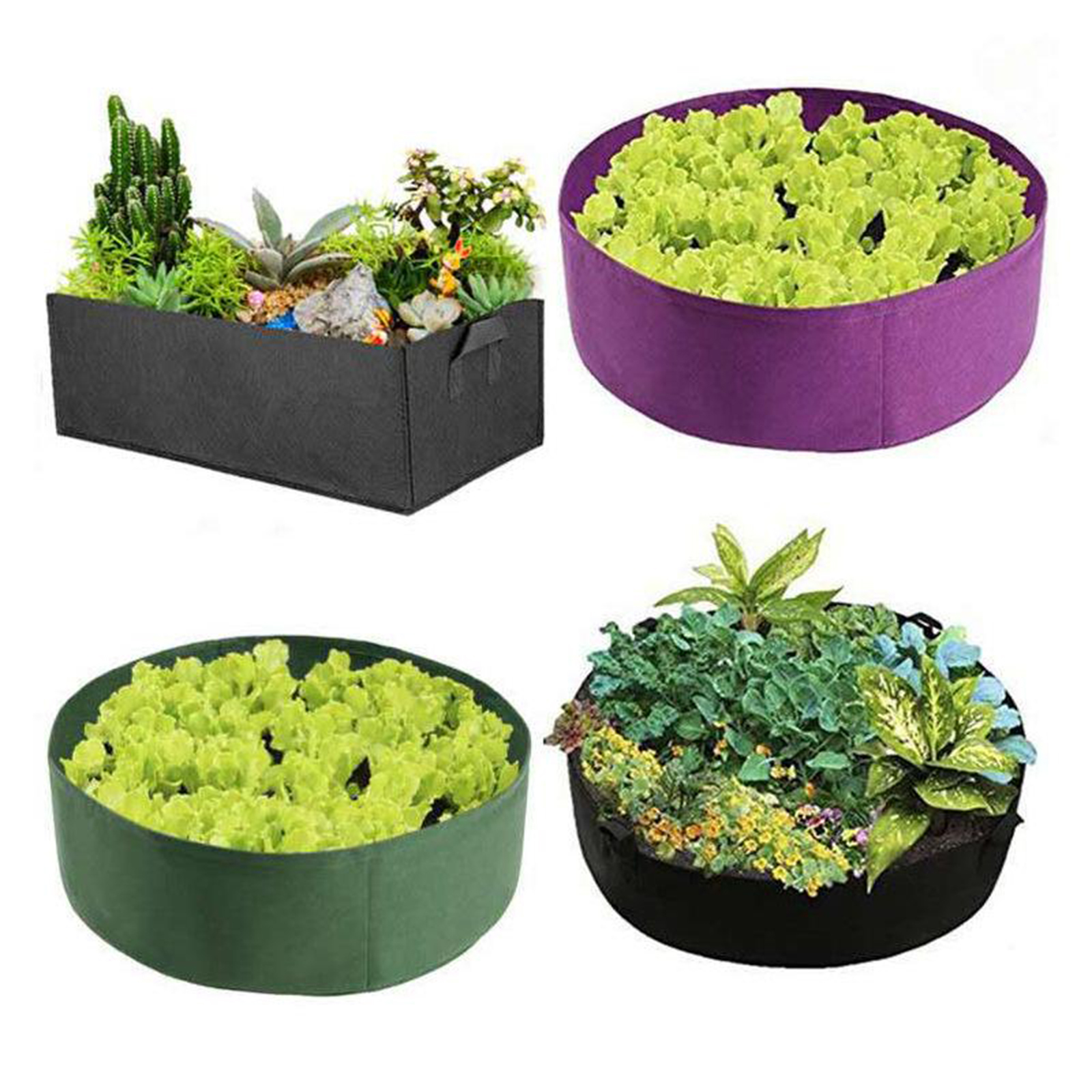 Plant Grow Bags Breathable Gardening Pots Planters Growing Bucket for Strawberry Potato Vegetable Holds Soil Garden Supplies