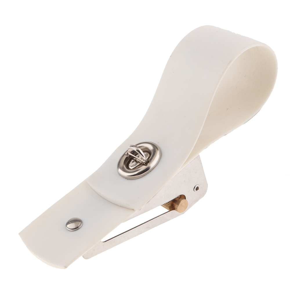 Boat Marine Adjustable White Fender Holder Strap Adjusts 6.3 Inch Length