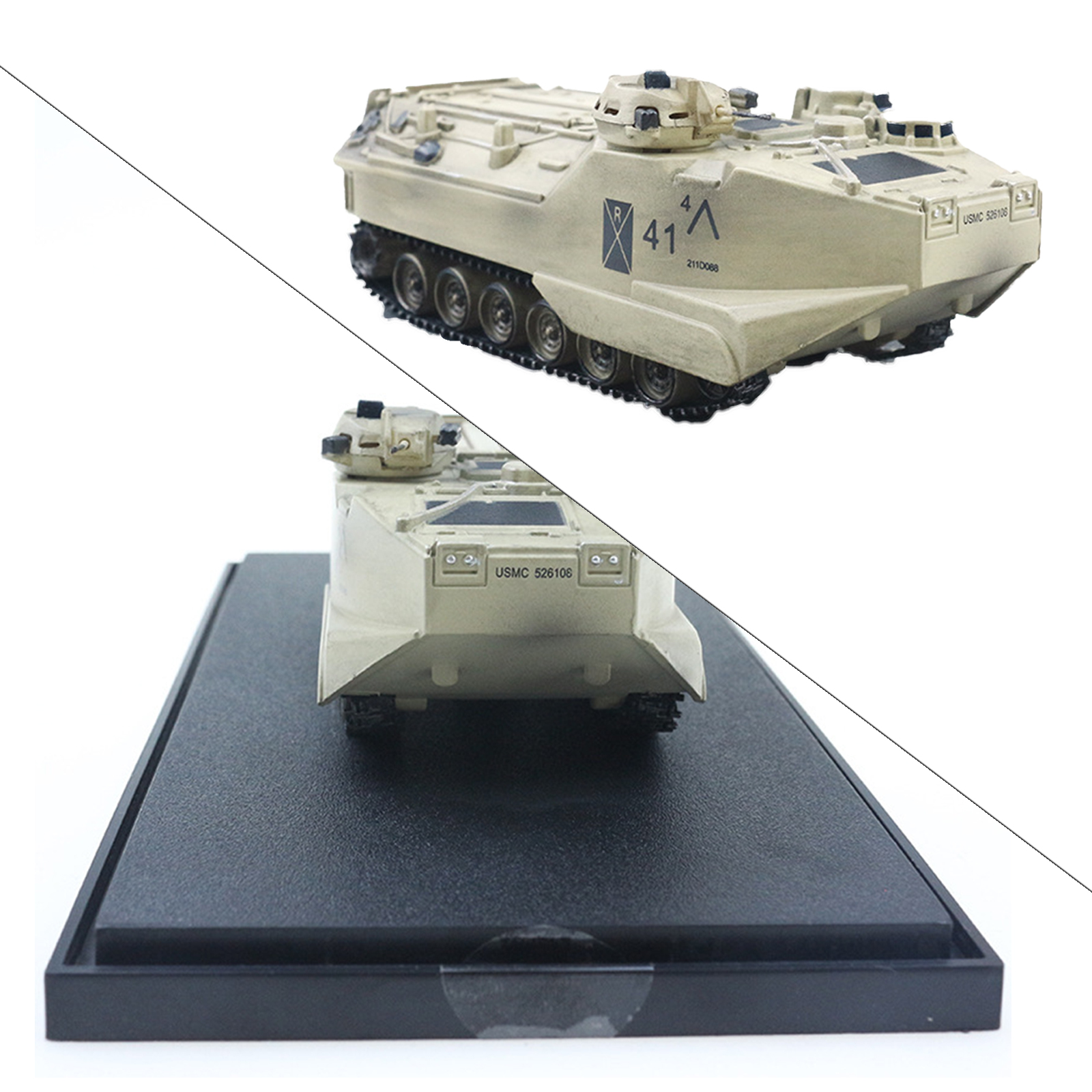 1/72 Scale American AAV7A1 Tank Model Tank Model Home Decor Accessory Craft