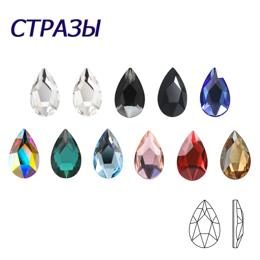 Best of 20pcs Drop Shape Flatback Nail Charms Rhinestones Colorful Crystal Diamonds 3D Manicure Accessories Nail Art Decoration Reviews & Tips