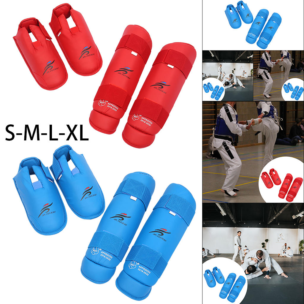 Strike Shin Guards Leg Protector Leg Support Protection Pads Shin Kick Pads for Foot & Instep Muay Thai Karate Martial Arts Tkd