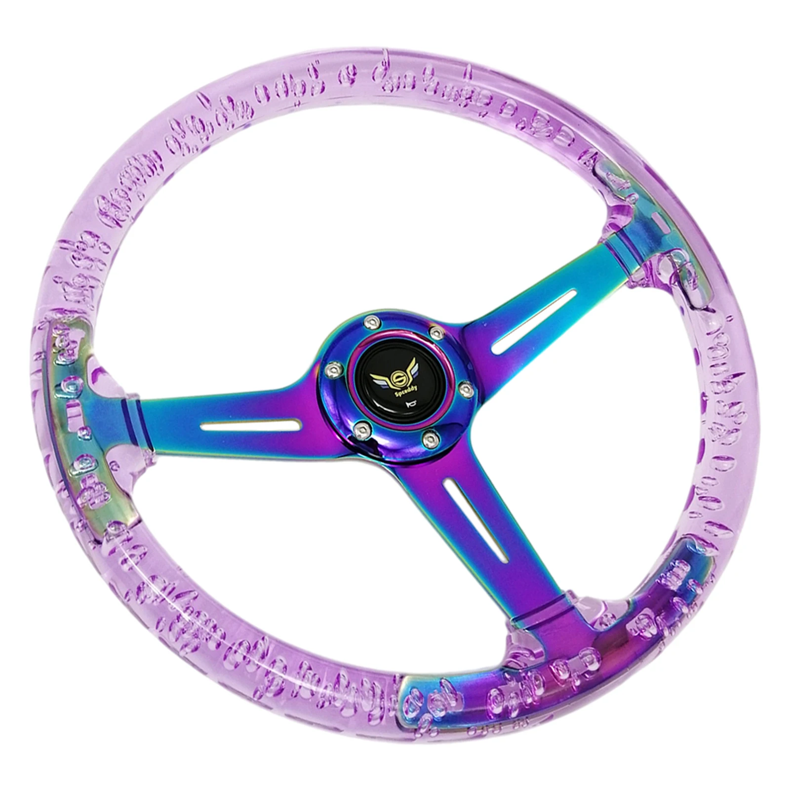 14 inch Acrylic Racing Steering Wheel for Race Car Modification Drifting Steering Wheel Accessories