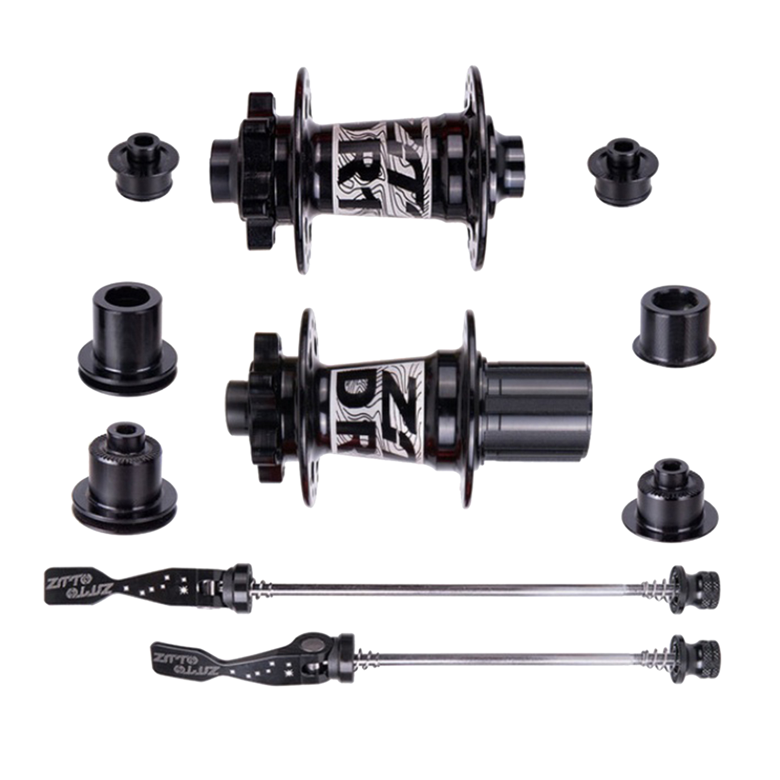Solid 32-Hole Bike Hubs V-Brake Freehub Quick Release 54T Ratchet Skewers