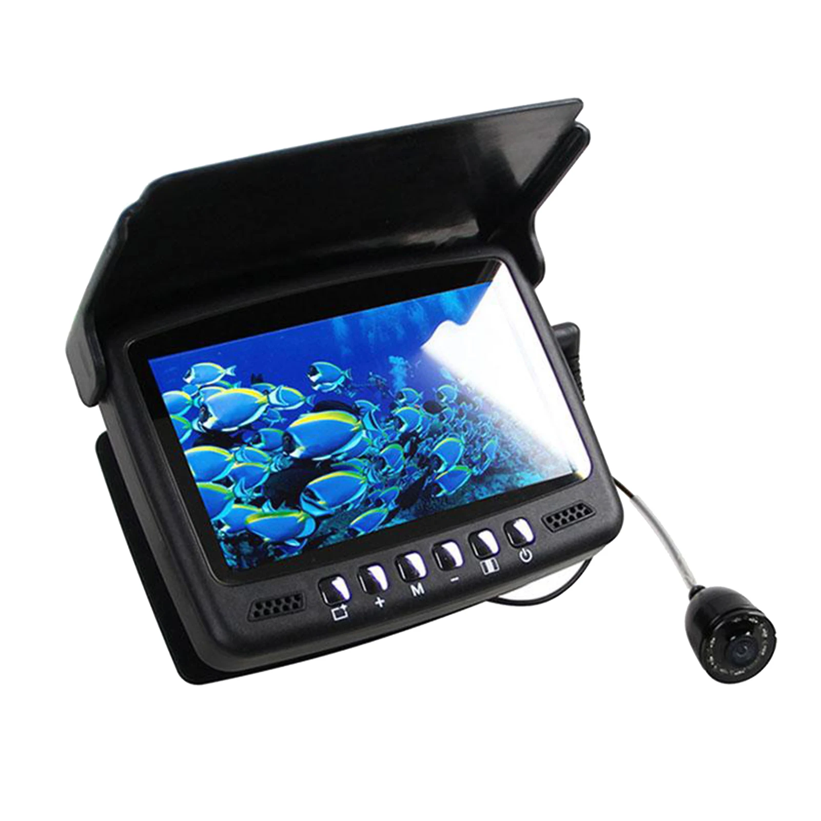 Underwater Fishing Camera DVR Fish Finder Infrared LED Fishing Video Camera with 4.3 inch Monitor for Kayak Boat Sea Fishing