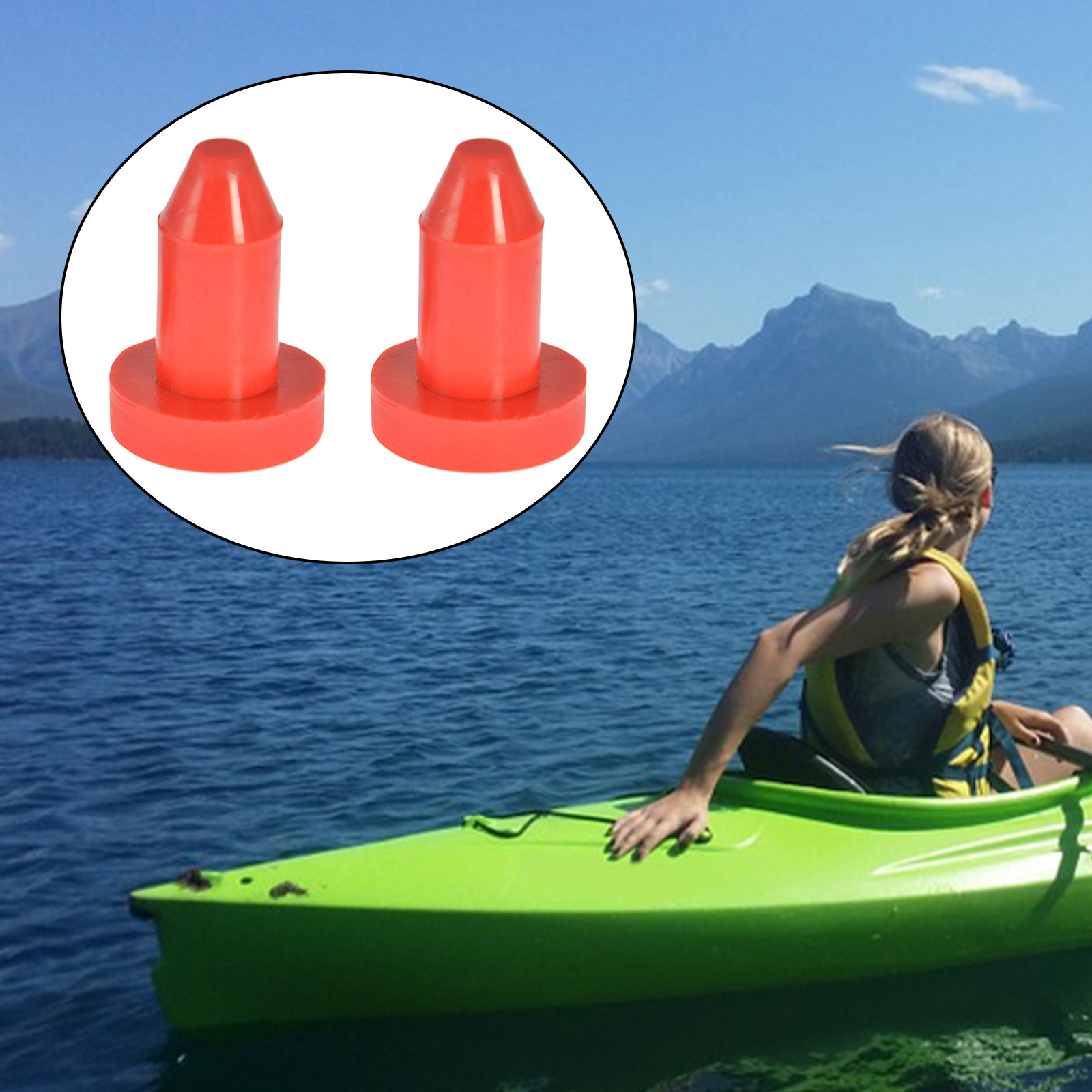 2x Kayak Drain Plugs Scupper Stoppers for Sun Dolphin Aruba 10 Replaces